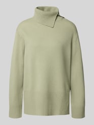 Gebreide pullover van lanawol met col en zijsplitten van Christian Berg Woman - 21