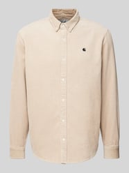 Regular Fit Freizeithemd mit Button-Down-Kragen Modell 'MADISON' von Carhartt Work In Progress Beige - 29