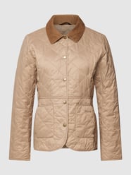 Gewatteerd jack met opgestikte zakken, model 'DEVERON' van Barbour Wit - 20