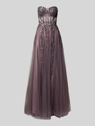 Abendkleid im Off-Shoulder-Look von LUXUAR FASHION Beige - 38
