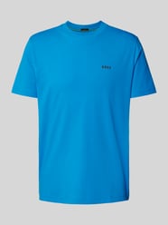 T-Shirt mit Label-Print von BOSS Green Blau - 15