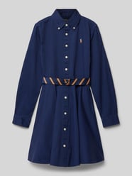 Hemdblusenkleid mit Gürtel von Polo Ralph Lauren Teens Blau - 7