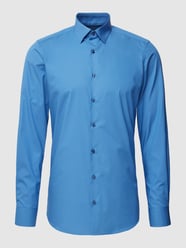 Body fit zakelijk overhemd met kentkraag van OLYMP Level Five Blauw - 10
