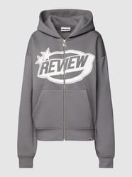 Hoodie mit Label-Print von REVIEW Grau - 34