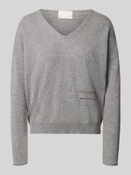 Strickpullover aus Kaschmir mit V-Ausschnitt von Hemisphere - 3