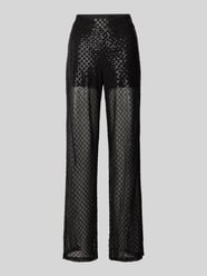 Loose Fit Meshhose mit Paillettenbesatz Modell 'SAFINA' von Vero Moda Schwarz - 15