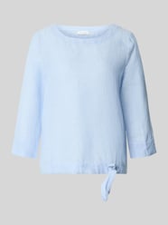 Bluzka o kroju relaxed fit z Mieszanka lnu od Christian Berg Woman - 3