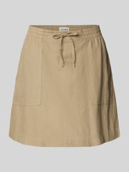 Minispódnica z mieszanki lnu i wiskozy model 'LINNO' od ICHI - 35