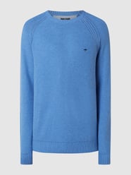 Pullover van katoen van Fynch-Hatton Blauw / turquoise - 9