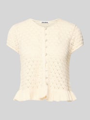 Stricktop mit Knopfverschluss und Schößchendetail von REVIEW - 5