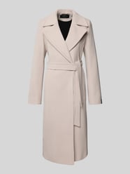 Lange wollen jas met kasjmier, model 'WANDA' van Milo Coats Beige - 9
