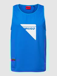 Tanktop mit Logo-Print Modell 'Dabbit_X' von HUGO Blau - 31
