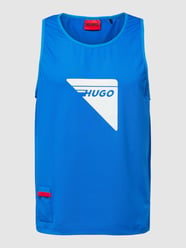 Tanktop mit Logo-Print Modell 'Dabbit_X' von HUGO Blau - 10