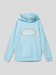 Hoodie mit Label-Print Modell 'IN CIRCLES' von Quiksilver Blau - 37