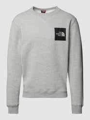 Sweatshirt met labelprint, model 'FINE' van The North Face Grijs / zwart - 29