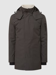 Parka mit abnehmbarer Kapuze Modell 'Magnum' - wasserdicht  von G-LAB Grau / Schwarz - 1