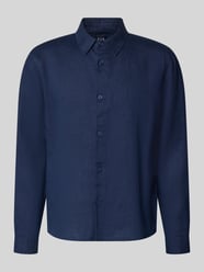 Koszula lniana o kroju regular fit z kołnierzykiem kent od GAP - 3