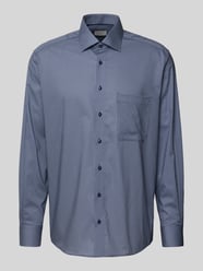 Comfort fit zakelijk overhemd van katoen met kentkraag van ETERNA - 13