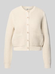 regular fit gebreid jack met opgestikte zakken model 'Biaphy' van DRYKORN Beige - 2