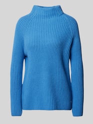 Strickpullover mit Stehkragen von Smith and Soul Blau - 23