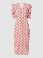 Midi-jurk met all-over motief, model 'Gayla' van FREEBIRD Rood - 26