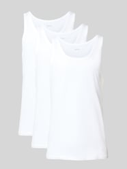Tanktop met labeldetail in een set van 3 stuks, model 'Modern' van BOSS - 5