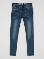 Narrow fit jeans met stretch, model 'Nolan' van Petrol Blauw / turquoise - 41