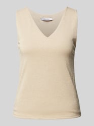 Top mit V-Ausschnitt von ZABAIONE Beige - 2