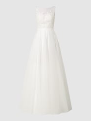 Brautkleid aus Tüll mit floralen Stickereien  von Luxuar Weiß - 26