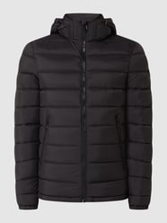 Steppjacke mit abnehmbarer Kapuze von NO EXCESS Schwarz - 6