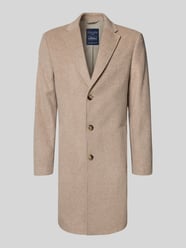 Wollen jas met reverskraag van Christian Berg Men Beige - 24