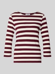 3/4-Shirt mit U-Boot-Ausschnitt von MORE & MORE Bordeaux - 7