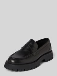 Lederloafers mit Blockabsatz Modell 'GORIZIA' von Guess Schwarz - 48