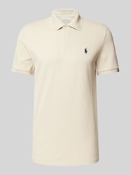 Tailored Fit Poloshirt mit Logo-Stitching von Polo Ralph Lauren Beige - 38