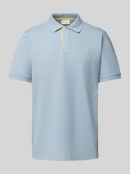 Regular Fit Poloshirt mit Label-Stitching von Gant Blau - 42