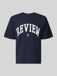 T-Shirt mit Label-Print und Rundhalsausschnitt von REVIEW - 39