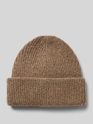 Czapka beanie z brzegiem z efektem melanżu model ‘PYRON’ od Pieces Brązowy - 20