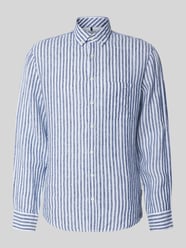 modern fit vrijetijdsoverhemd van puur linnen model 'Daniel' van Brax - 1