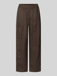 Linnen broek in verkorte pasvorm model 'myha linen' van OPUS - 12