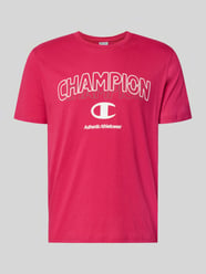 t-shirt z nadrukiem z logo i okrągłym dekoltem od Champion - 12