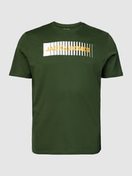 PLUS SIZE T-shirt met labelprint, model 'ECORP' van Jack & Jones Plus Groen - 34