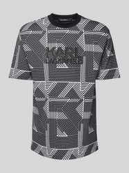 T-Shirt mit Label-Print von Karl Lagerfeld Schwarz - 13