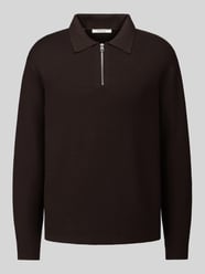 Relaxed Fit Pullover aus reiner Viskose mit halblangem Zipper von Selected - 16