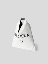 Tote Bag mit Label-Print von MM6 Maison Margiela Weiß - 12