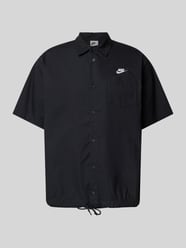 Regular Fit Freizeithemd mit Logo-Stitching von Nike Schwarz - 23