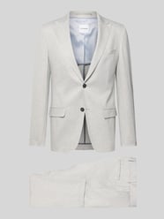 Slim Fit Anzug mit steigendem Revers von ROY ROBSON - 16