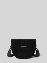 Handtasche mit Teddyfell und Label-Applikation Modell 'SPECIAL' von VALENTINO BAGS Schwarz - 4