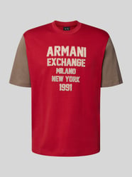 T-Shirt mit Label-Stitching und Rundhalsausschnitt von Armani Exchange - 24