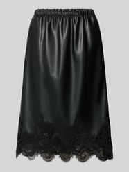 Midi-Rock in Leder-Optik Modell 'FLOW' von SUNCOO PARIS - 22