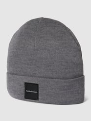 Beanie aus Woll-Mix mit Label-Patch Modell 'Switch Hat' von Peak Performance Grau - 43